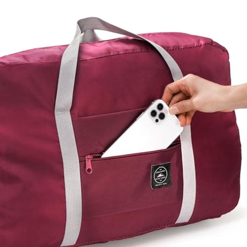 Foraineam 6 Pcs Foldable Travel Duffel Bags, Waterproof Weekender Overnight Tote Bags Personal Item Bag Lightweight Carry-on Luggage Bags for Sports, Gym, Outing, Vacation — view 4