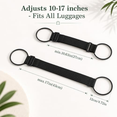 2 Pcs Luggage Connector Straps for Suitcases Portable & Adjustable — view 3