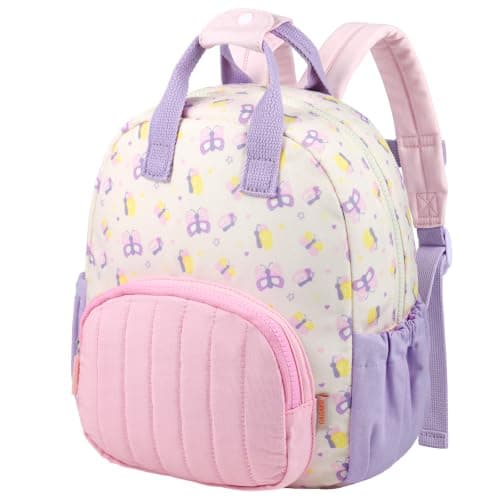 GAGAKU Toddler Backpack for Girls - Kids Nursery Backpack Mini Children Backpack 2-4 years Breathable Comfortable Preschool Kindergarten Elementary Rucksack Travel toddler Bag - Butterfly