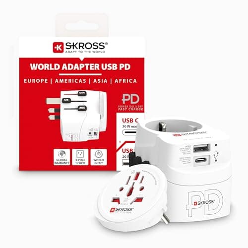 SKROSS PRO Light AC30PD - World, Universal Travel Adapter
