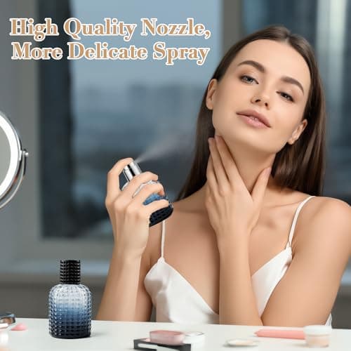 Maxumille 2 Pcs Perfume Bottle Empty 50ml, Gradient Aftershave Spray Bottle — view 2