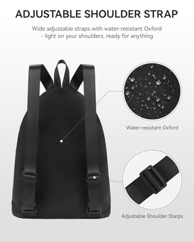 WANDF Swim Bag Mesh Backpack with Wet Dry Compartment, Waterproof Drawstring Sports Bag for Men Women, Large Gym Swim Beach Bag for Workout, Pool, Travel, PE Kit (Black) — view 5