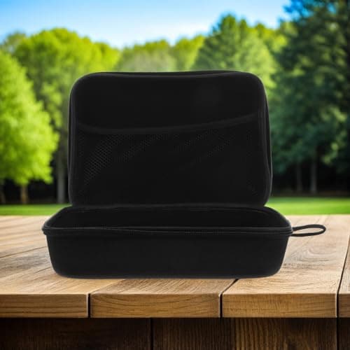 COHEALI Water Resistant Eva Earphone Carrying Case for Travel, Compact and Shockproof Protective Cable Storage Bag with Zipper, Suitable for Digital Accessories in Settings Black — view 5