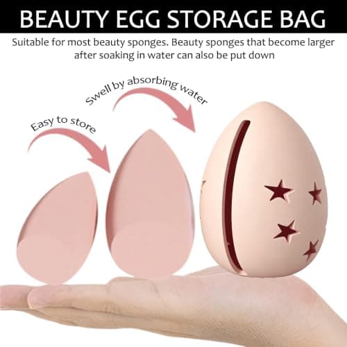WSXQAZ Silicone Makeup Brush Holder, Travel Cosmetic Bag Magnetic Closure — view 5