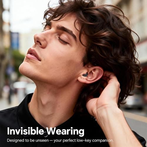 2-in-1 Wireless Small Invisible Earbuds Set Bluetooth Work Sleep Earphones — view 3