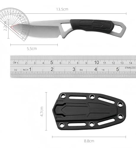2 in 1 Multi Tool EDC Fixed Pocket K109 Knife Mini Portable Multifunctional Cutter Tool Camping Essentials Accessories with Bottle Openers Wrench Gifts — view 2