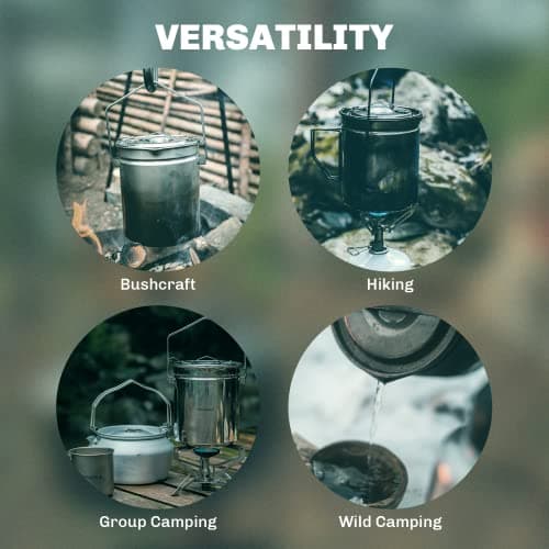 Fire-Maple Camping Pot 1.2L Stainless Steel Hanging Cup Steamer — view 5