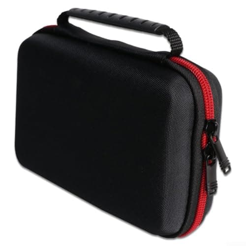 Waterproof Game Console Bag for 3ds XL Hard Shell Waterproof(Red)