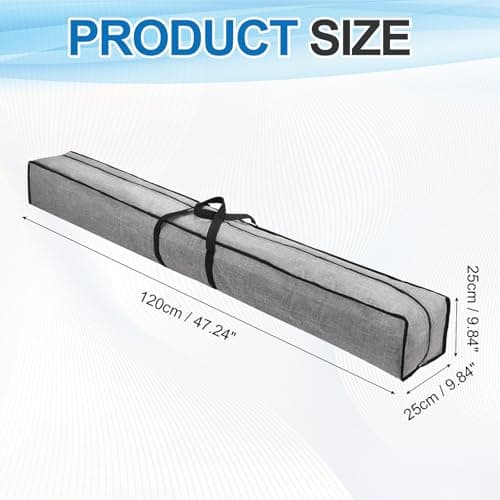 Nexarelle 1 Pcs Zippered Tripod Bag, 120x25x25cm Water Resistant Oxford Cloth Outdoor Equipment Storage Bag with Handle for Travel Outdoor Camping Sports Fishing Rod, Grey — view 2
