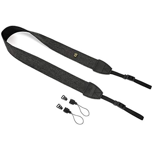 WANBY Camera Strap Weave Black Canvas Neck Shoulder Straps — view 5