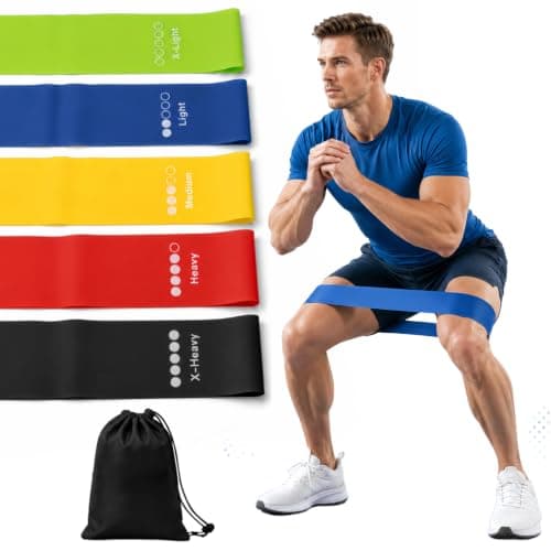 5 Pcs Resistance Bands Set Men & Women, with Carry Bag