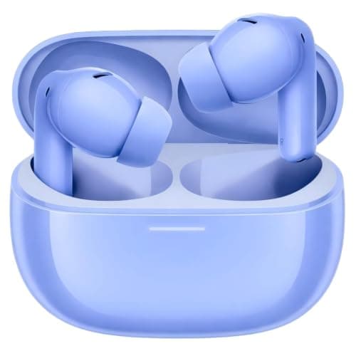 XuLinSe Wireless Earbuds Bluetooth 5.3 Headphones, In Ear Bluetooth Earphones with 4 Mics, IPX7 Waterproof Ear Buds, 10mm Drivers, Touch Control, Auto Pairing, HiFi Stereo Sound (light blue)