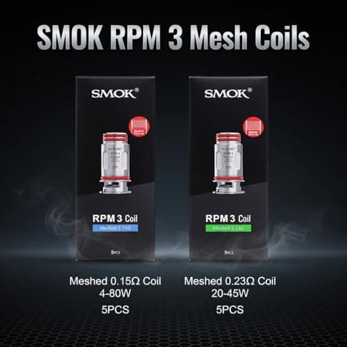 SMOK RPM 3 Replacement Coils 0.23 Ohm Mesh [Pack of 5] — view 4