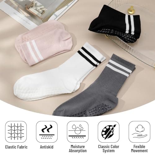 Zuimei Yoga Grip Socks Women Non Slip Pilates Socks Grippy Socks — view 5