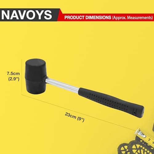 8oz Camping Mallet with Strong Steel Shaft – Lightweight Hammer for Tent Pegs, Gazebos, Tarpaulins, and Outdoor Use, Ideal for DIY, Camping, Hiking & Festivals — view 2