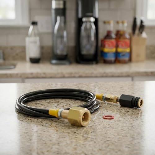 Brass W21.8-14 DIN477 Tank Adapter for Soda High Pressure Hose — view 4