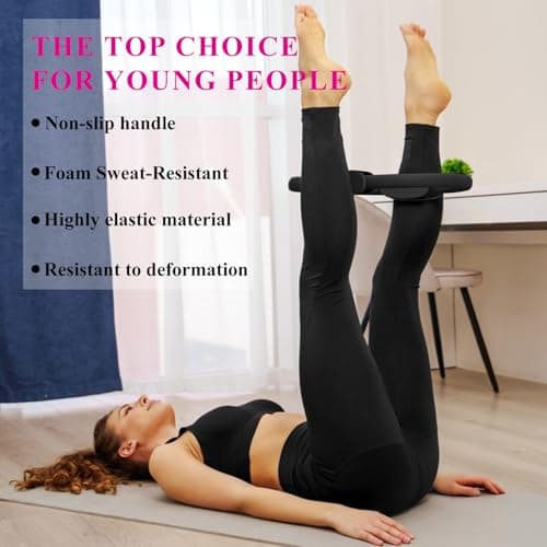 NYVEER 10 Pack Pilates Ring Set, 15" Pilates Fitness Circle for Women, Travel Office & Home Pilates Workout Equipment for Upper Body Core Glutes Inner Thigh, Pilates Essentials for Studio Equipment. — view 5