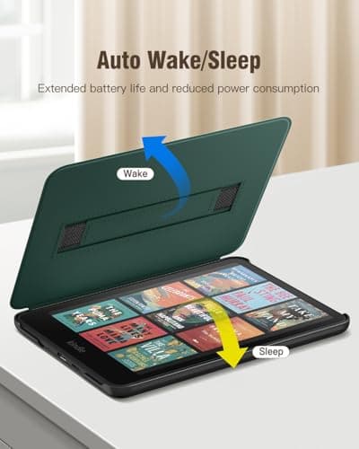 MoKo Case for 7" Ebook Reader(12th Gen 2024) and E-Reader, Midnight Green — view 6