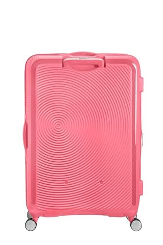 American Tourister Soundbox - Hard Shell Suitcase 77 cm Large - Trolley Suitcase with 4 Wheels, TSA Lock, Expandable & Light - 97/110 L - Pink (Sun Kissed Coral) — view 4