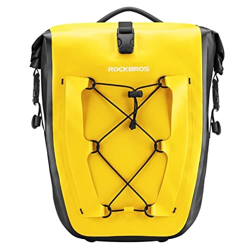 ROCKBROS Bike Pannier Bag 100% Waterproof, 25L-32L Rear Rack Bike Bag