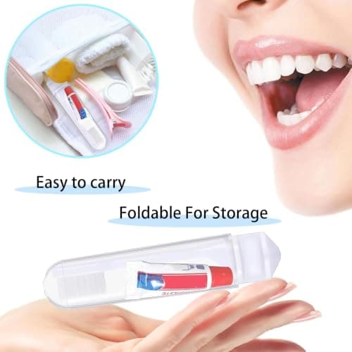 Travel Toothbrush Set,6 Pcs Foldable Toothbrushes Soft Toothbrushes — view 4