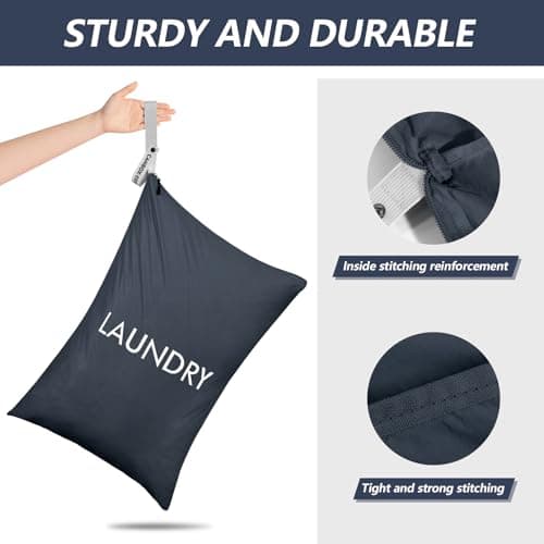 CANBOX Laundry Bags for Dirty Clothes, Nylon Travel Laundry Bag, 1-2 Loads — view 5