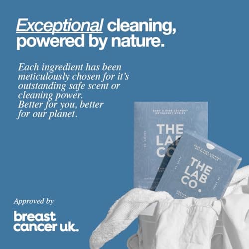 The Lab Co. Laundry Detergent Strips Washing Sheets | Travel Pack | Ultra-Concentrated | Non-Bio | For Sensitive Skin | Fresh Linen Chamomile & White Rose | 3 Loads — view 6