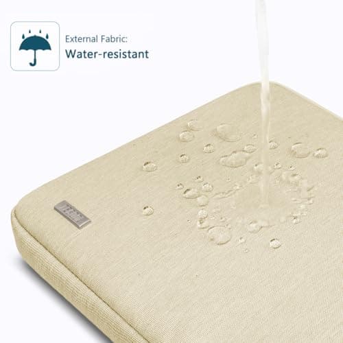TECOOL Protective 13.3 Inch Laptop Case Macbook Neo Air Sleeve,Beige — view 3