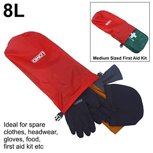 Lomo 3 Pack Lightweight Roll Top Dry Bags. 8L, 6L, 3L — view 5