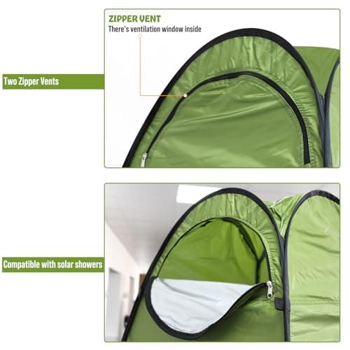 Crystals Pop-Up Privacy Tent – Portable Outdoor Camping Shower Tent, Changing Room Shelter with Telescopic Support Pole, Waterproof Pop Up Toilet Tent for Beach, Hunting & Festivals — view 5