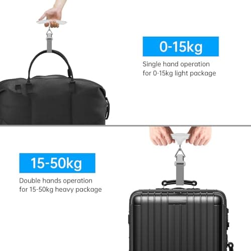MYCARBON Luggage Scale Portable Digital Suitcase Scales Hanging 110lb/50kg — view 4