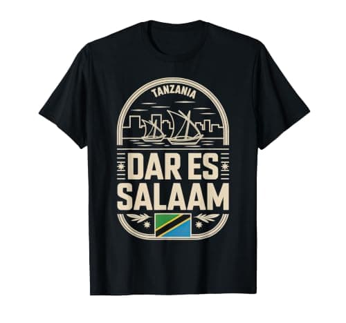 DAR ES Salaam Tanzania Cream Emblem Travel Souvenir T-Shirt