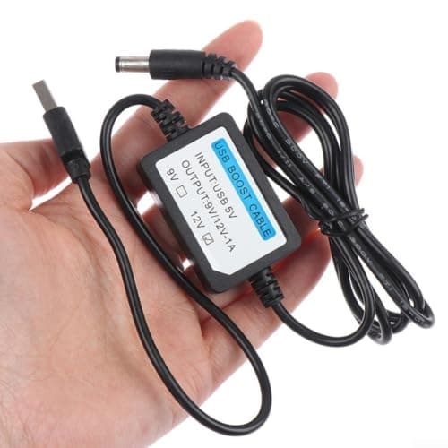 Portable USB Power Step-Up Cable 5V to 12V Converter for Wireless Router - Stable 1A Output Cord for Baby Monitor CCTV Camera(5V to 9V) — view 6