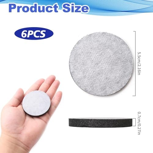 6 Pack Micro Disc Water Filters Compatible with Brita Fill &Go Water Bottle — view 2