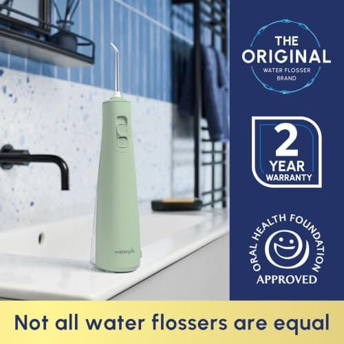 Waterpik Water Flosser Cordless Pulse, Plaque Remover for Teeth, Mint Green — view 6