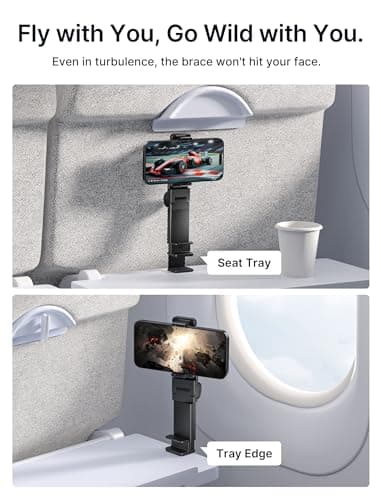 JSAUX Airplane Travel Essentials, Airplane Phone Holder, Travel Accessories — view 3