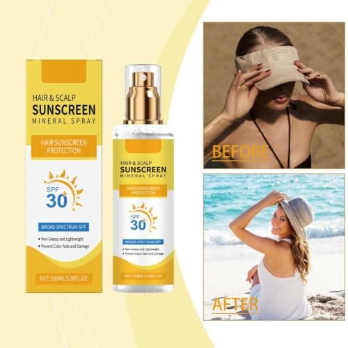 Hair Scalp Sunscreen Scalp Protector Spray,UV Hair Protector Spray,SPF30 Sun Protection Spf, Sun Protection, Non-Greasy UV Protection (1PC) — view 5