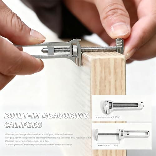 Compact Titanium Multitool, Mini Multitool Wrench with Adjustable Pocket Wrench, Bottle Opener, Nail Puller & EDC Multi-Tool for Camping, Hiking, Travel (4) — view 2