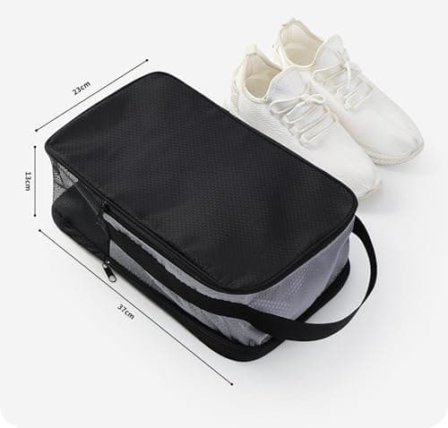 2 in 1 Waterproof Shoe Bag with Ventilation Holes, Breathable Sports Boot Storage Pouch, Durable Travel Shoe Organizer for Golf Football Rugby, Portable Shoes Cover for Gym & Outdoor for Men Women — view 2