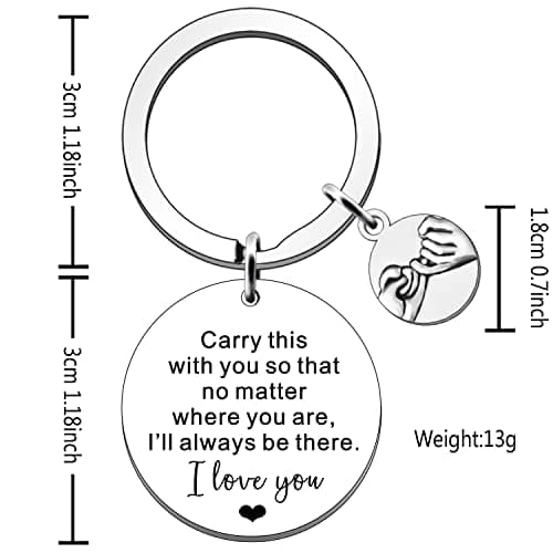 FMCC I Love You Gifts Valentines Keyring Gifts for Him Gifts for Boyfriend Husband Girlfriend Wife Presents Carry This with You — view 2