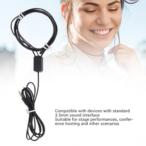 Omquot Portable Small Earphone Lightweight Hidden Earphone With Extension Cable For Conference Hosting — view 4