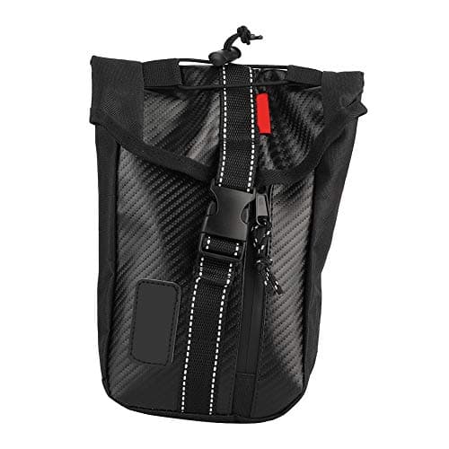 Motorcycle Waist Pack Leg Bag Carbon Fiber Style Compact Cycling Hip Fanny Pack for Riding Hiking Travel Men Women — view 6
