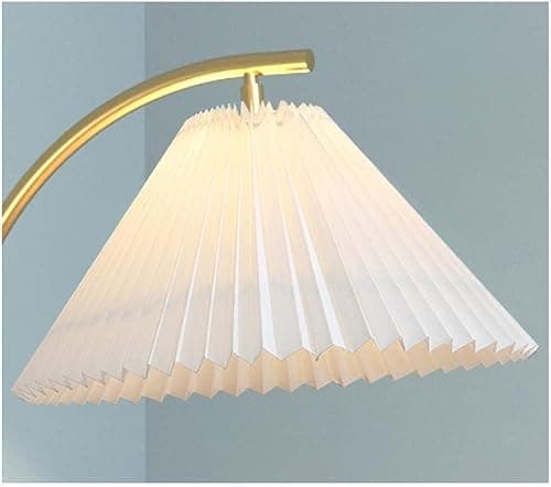 QWPYDXN Task Lighting Nordic Style Floor Lamp, Reading Lamp with Three-layer Storage Tray USB Wireless Charging, Standing Lamp with Pleated Lampshade Tall Pole Lamp — view 4