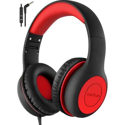 EarFun Kids Headphones Wired with Mic, 85/94dB Volume Limit