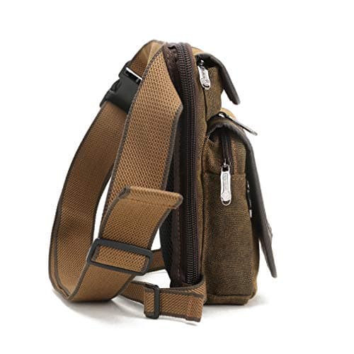 Canvas Drop Leg Bag Hiking Waist Pack for Men Women Travel Outdoor Sports Camping Tactical Motorcycle Riding Cycling Fishing Thigh Fanny Pouch — view 3