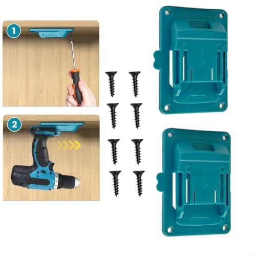 Tool Holder Base for 18V Batteries Plastic Mount — view 2