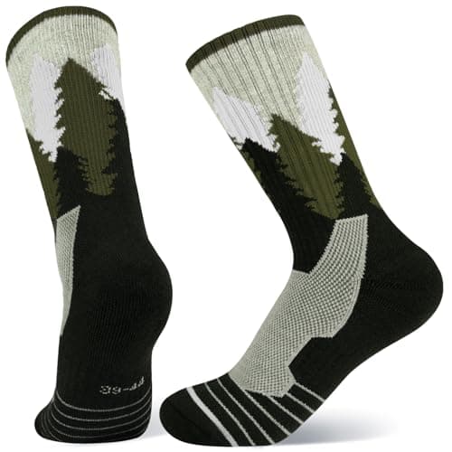 Queenshin Merino Wool Hiking Socks for Women Walking Thermal Thick Warm