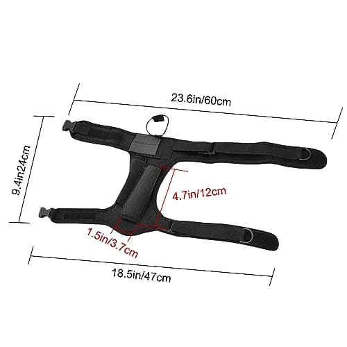 Neoprene Leg Strap,Adjustable Scuba Diving Knife Wrap Sheath with 2 Pockets for Hiking Rafting Boating Fishing Snorkeling（Not Include Knife) — view 4