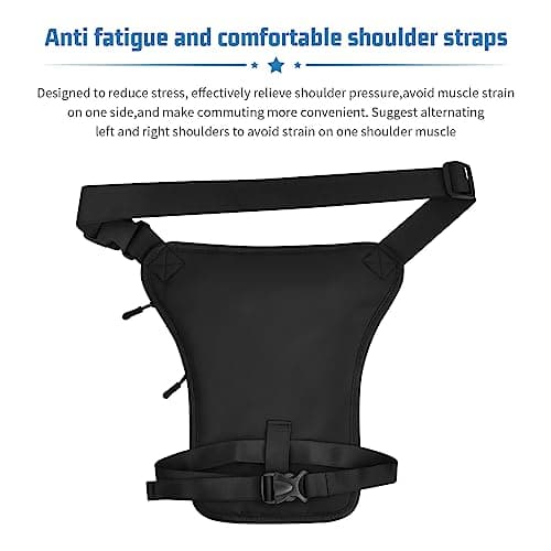 Zsanhua Drop Leg Bag for Men Women, Waist Pack Waterproof Thigh Pack Leg Pouch Bag, Multi-Pocket Waist Fanny Pouch Waist Belt Hip Bag Motorcycle Riding Hiking Waist Fanny Pack — view 4