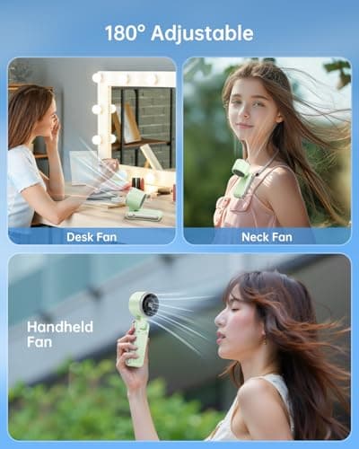 Bearwind Portable Handheld Turbo Fan, 5-Speed High Airflow, 4000mAh Battery — view 4